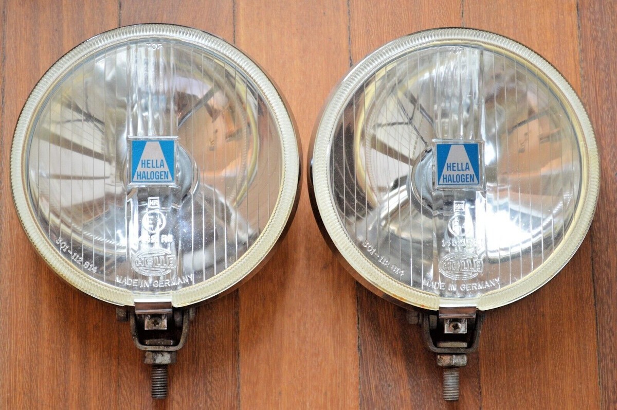 70's HELLA 160 DRIVING SPOT LIGHTS Porsche Bmw 2002 Mercedes VW