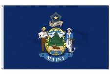 State of Maine Flag 2’X3’ Valley Forge Made In USA 100% Polyester NOS