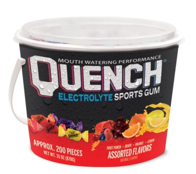 Quench Gum Bucket New Variety Fruit 200 pieces 1 Tub One Variety Pack Brand NEW