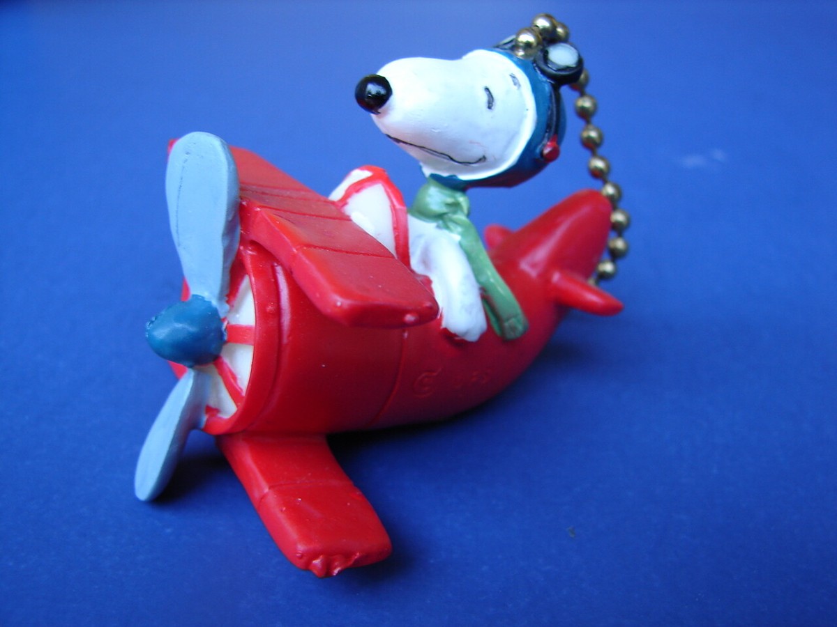 Vintage Peanuts Flying Ace Snoopy Fan Pull Brand New In The Box