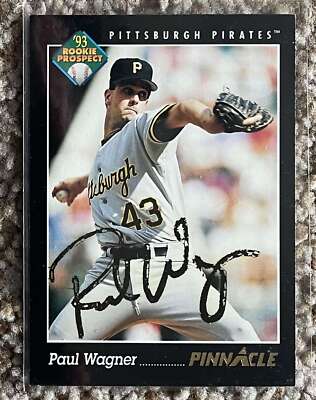 Paul Wagner signed 1993 Pinnacle Prospects - Pirates