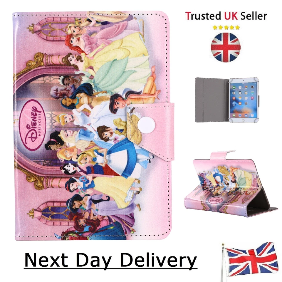 Kids case for Samsung Galaxy tablet model ~ stand-up Tab Girls Princess Cover - Image 4 of 4