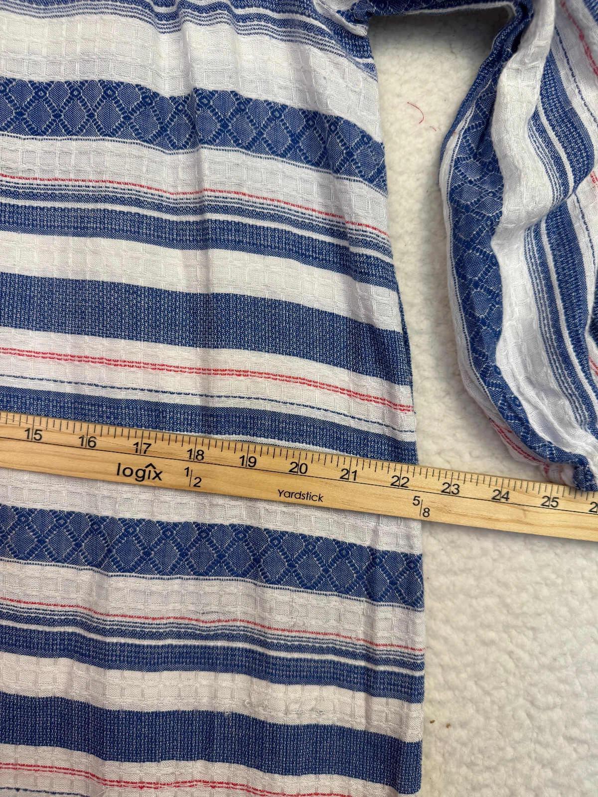 VETEMENTS Maxi abito dRA Los Angeles cotone a strati marca Anthro a righe Cottagecore taglia M