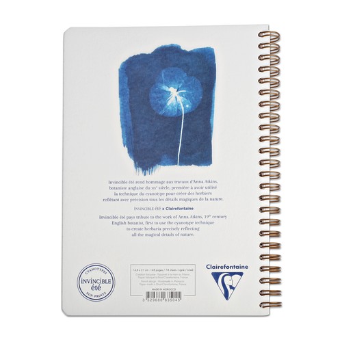 Clairefontaine Cyanotype Wirebound Notebook A5 Lined - NEW - Picture 4 of 6