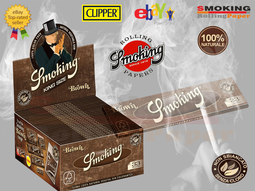 Filtro A Cono Moto Filtri Per Sigarette Smoking Deluxe King Size - 50 Blocchetti In Cartone Cartine Lunghe Raw - Foto 8