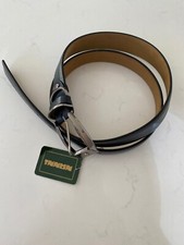 NANNI Milano blue leather dress belt Size 110 cm 40-42 US New with tags