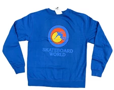 78 retro  SKATEBOARD WORLD Skatepark sweatshirt   (Dogtown skateboard - Sims )