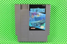 SILENT SERVICE Nintendo NES-IV-USA Authentic Made in Japan - Recently Tested