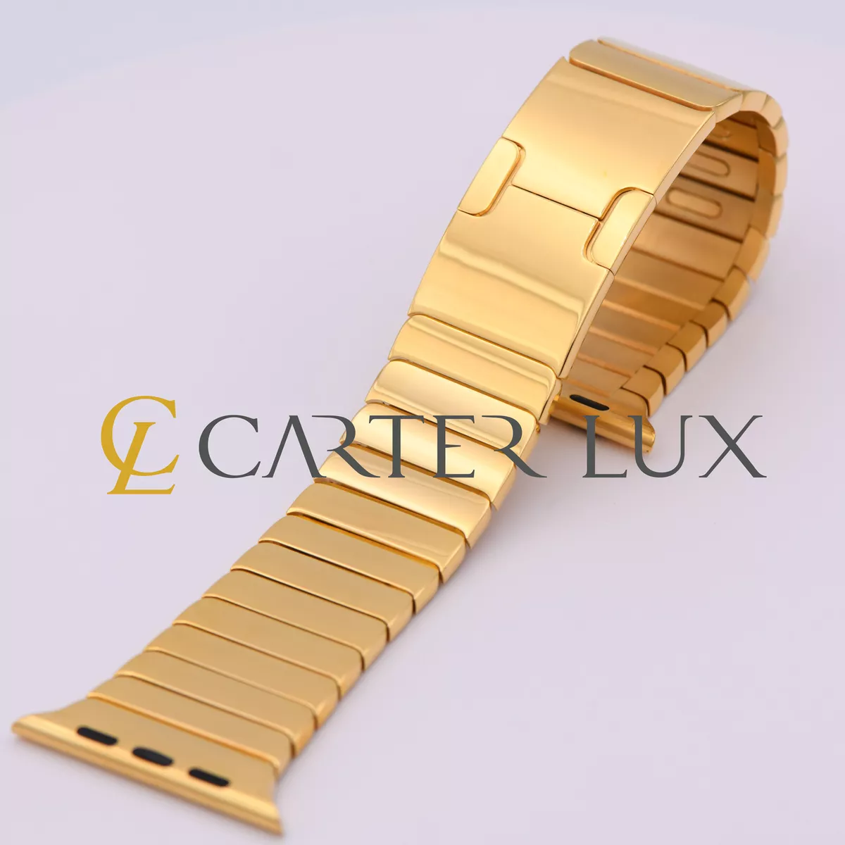 24K Gold Plated 45MM Hermes Apple Watch SERIES 8 Louis Vuitton