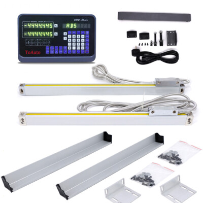 2Achsen 6'' & 26'' 2axis DRO Digitalanzeige lineare Skala Drehmaschinen-Maschine
