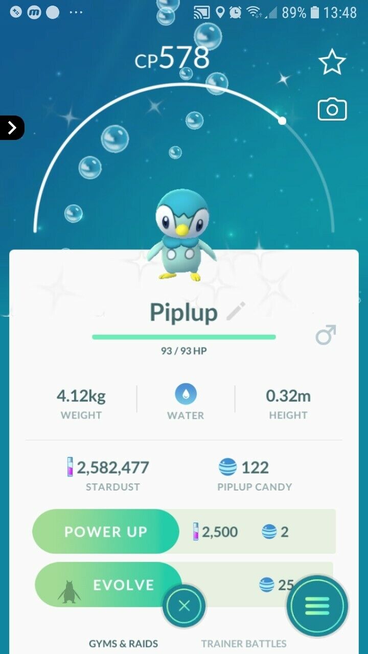 Pokemon Shiny Piplup go