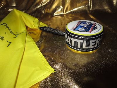 Arizona Rattlers 2013 Arena Bowl AFL Game Used Referee Yellow Flag