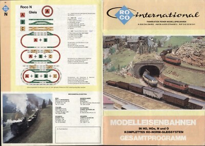 catalogo ROCO INTERNATIONAL 1974-75 Modelleisenbahnen N HOe HO O           D  aa