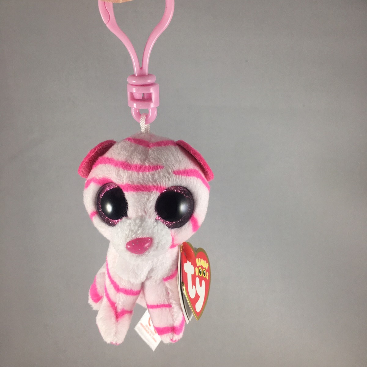 Ty Beanie Boos Plastic Key Clip - ASIA the Tiger (3.5 Inch) (UK