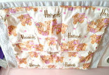Harrods Knightsbridge Teddy Bear Cushion Cover Case Presents & Flowers On