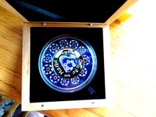 2016 Cook Islands $5 Murrine Millefiori Glass Art Venetian Murano Silver  D12