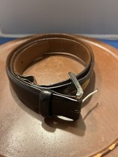 Brighton Mens Genuine Brown Leather Belt M20548 Size 40 Diamond Print Flaw READ