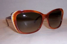 NEW ALEXANDER MCQUEEN SUNGLASSES AMQ 4178/S HAVANA/BROWN DUK-CC AUTHENTIC