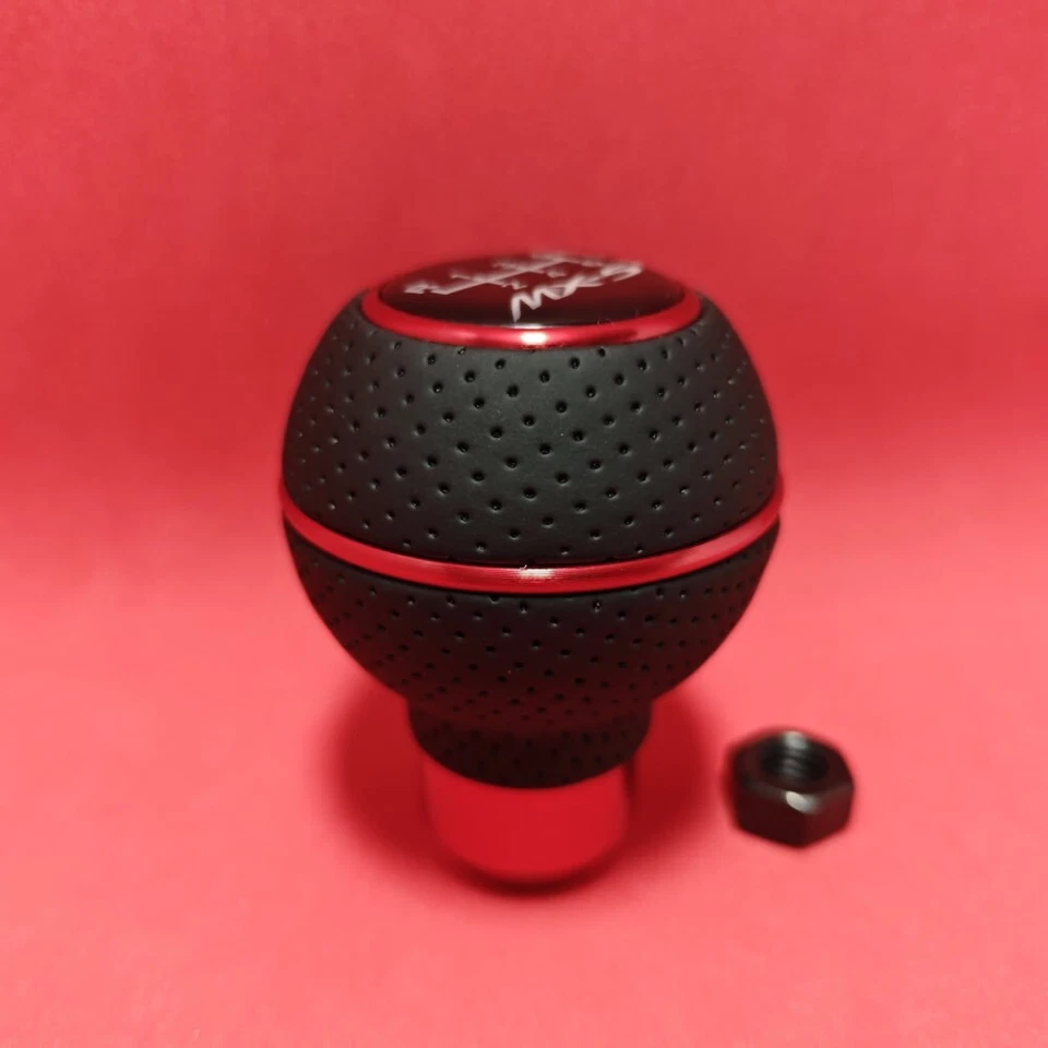 ROT LEDER MS SPORT 6G SCHALTKNAUF für MAZDA MX5 MX-5 SPORT CLUB RF NC ND NB SKY - Bild 4 von 4