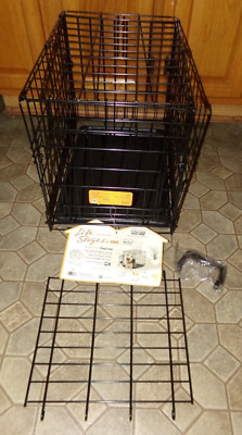 Dog Crate Midwest Life Stages 18'' Double Door Folding Metal Dog Crate Divider