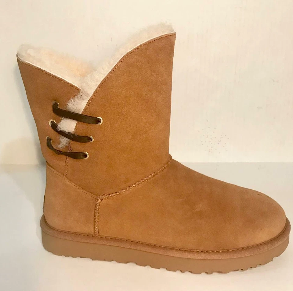 BRAND NEW $170 UGG AUSTRALIA WOMEN'S CONSTANTINE CHESTNUT ANKLE BOOTIE- 11 - image 4 of 4