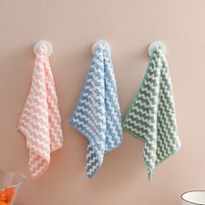 5pcs Microfiber Cleaning Rag Dish Washing Cloth Scouring Pad Dishcloth New