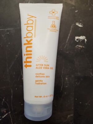 THINK Thinkbaby Aloe Vera Gel, After Sun Relief, 8 Fl Oz, EWG Verified.