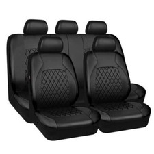 Car 5-seat Covers Full Set Cushion Protector Black Fit For Honda Civic 2001-2022