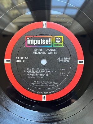 MICHAEL WHITE / Spirit Dance *PROMO* (Impulse AS-9215) Orig 1972