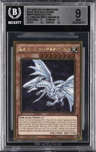 YU-GI-OH! THE DARK SIDE OF DIMENSIONS BLUE-EYES ALTERNATIVE WHITE DRAGON BGS 9
