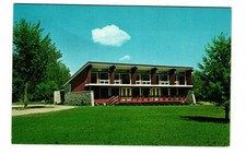 Recreation Building Hiawatha Sportsmen's Club ENGADINE MI VTG postcard UNP