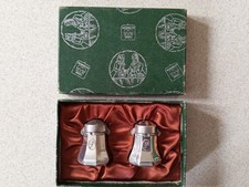 Etains du Manoir - salerons Salière Poivrière - boite d'origine