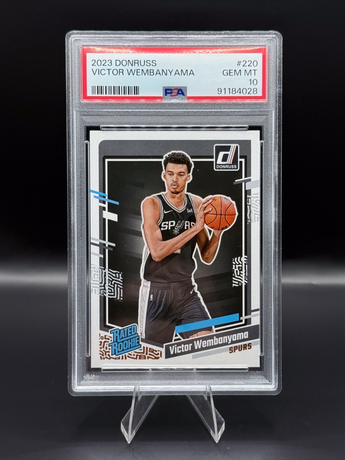 2023 Donruss Rated Rookie #220 Victor Wembanyama PSA 10