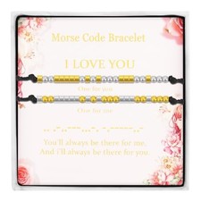 Morse Code Matching Couple Bracelets Couples Friendship I Love You