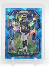 ZACH ERTZ 2020 PANINI PRIZM BLUE CRACKED ICE #170 /99 PHILADELPHIA EAGLES Q6573