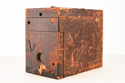Hurlbut Velox 9x12cm Plate Film Box-Type Magazine Camera Rare Antique AS-IS V27