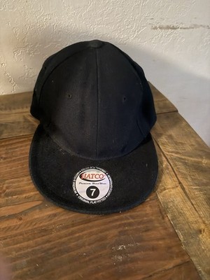 Hatco Premium Headware Fitted Hat Size 7 Black Umpire Or Make Your Own! Nice