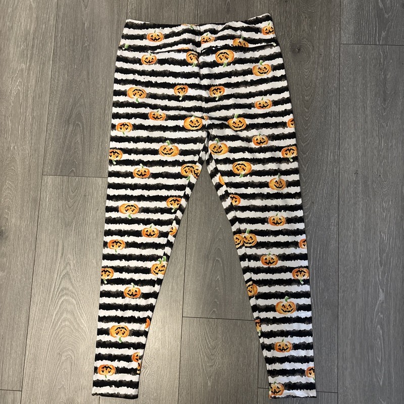 LuLaRoe Women’s Halloween Leggings TC Stripes & Pumpkins