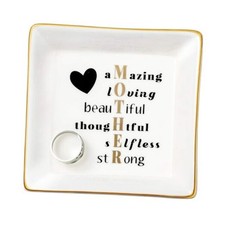 Gifts for Mom Christmas Ceramic Trinket Plate Tray Mom Gifts-Amazing loving