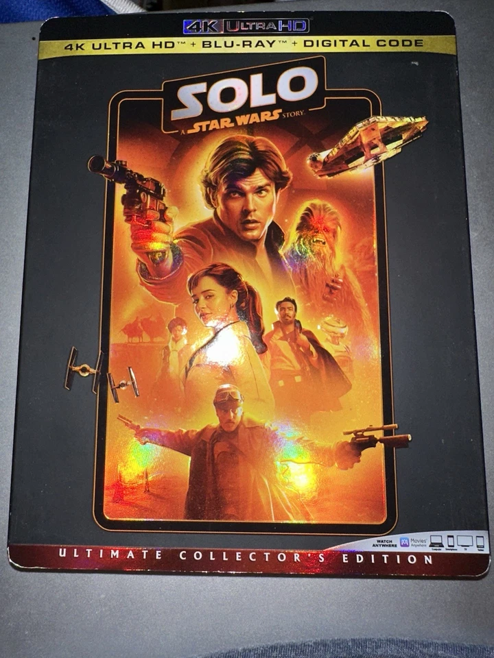 Solo: A Star Wars Story 4K Ultra HD With ULTRA RARE Slipcover BRAND NEW SEALED Foto 2 de 4