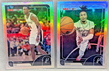 LOT Stephon Castle & De'Aaron Fox-San Antonio Spurs-Topps NBA Hoops 2026 #18 #47