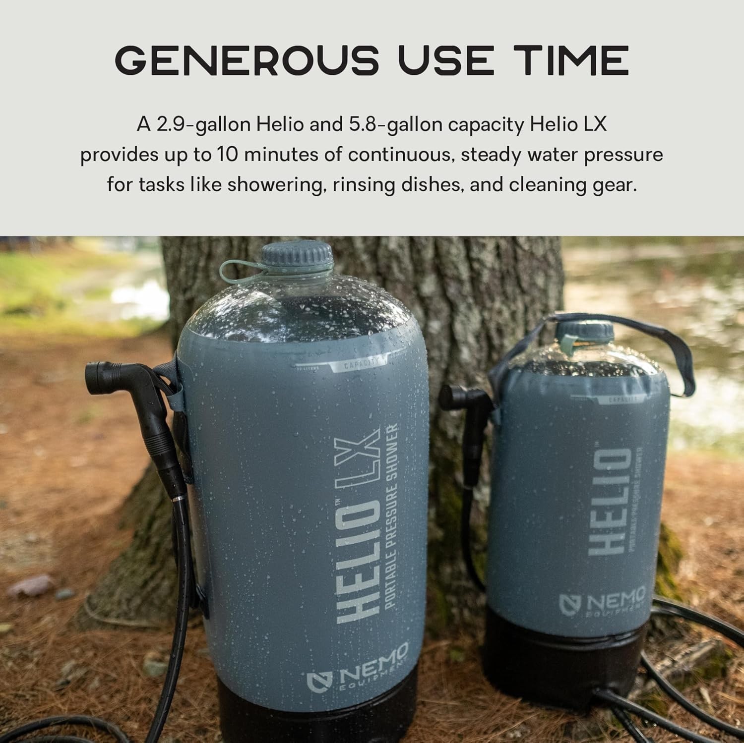 NEMO Equipment Helio Portable Pressure Camp Shower