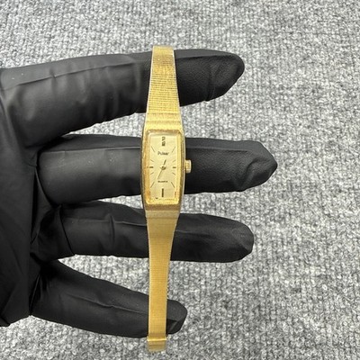 Vintage Pulsar Women s Gold-Tone Quartz Wristwatch V220-5010   Japan Movement