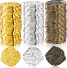 50 Pcs Metal Pirate Coins Spanish Doubloon Replicas Pirate Treasure Metal Tokens