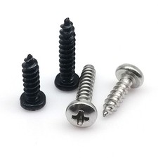 100pcs M1-M4 Small Micro Cross Phillips Pan Round Head Self-tapping Wood Screw