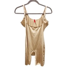 Spanx Power Series Open Bust Mid Thigh Bodysuite Shapewear Size Large