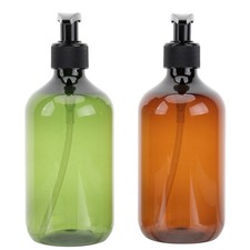 Assorted Color Reusable Pet Shampoo Bottle Set with Liquid Pump Dispensers