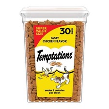 Temptations Cat Treats Classic Crunchy and Soft Cat Treats, Chicken Flavor, 30oz