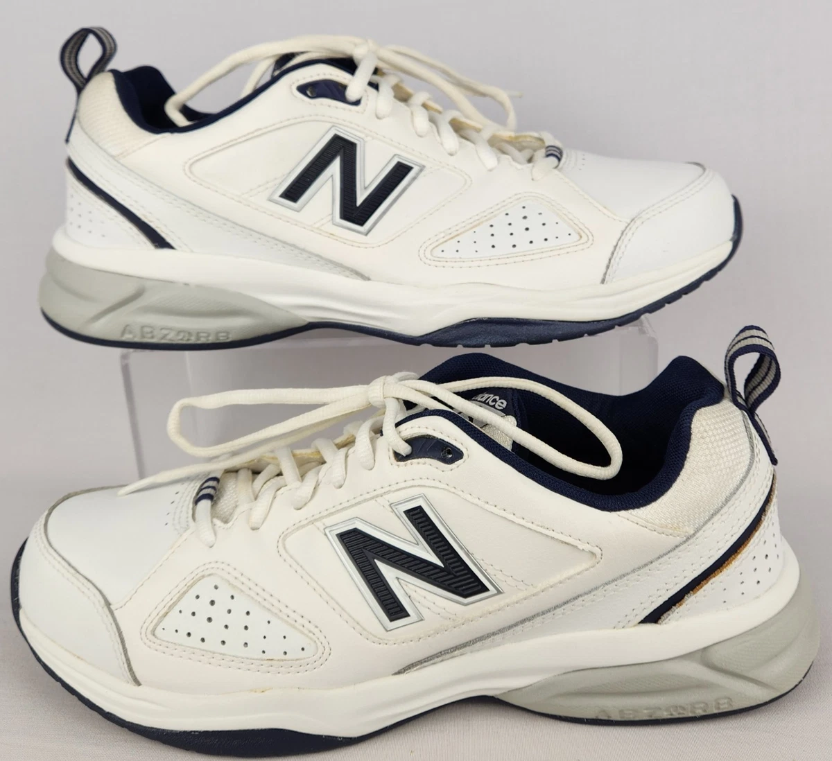 New Balance 623v3 Men 8 4E Extra Wide White Navy Leather Training Shoes MX623WN3 New Balance Men main image 4