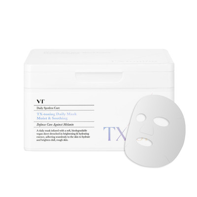 VT COSMETICS TX Toning Tagesmaske 30 Stück, Tranexamsäure, Niacinamid, Glutathio